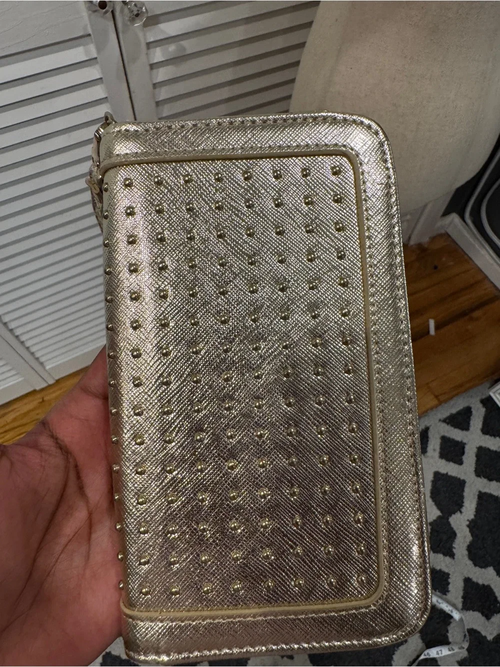 Gold Studded Women’s Wallet